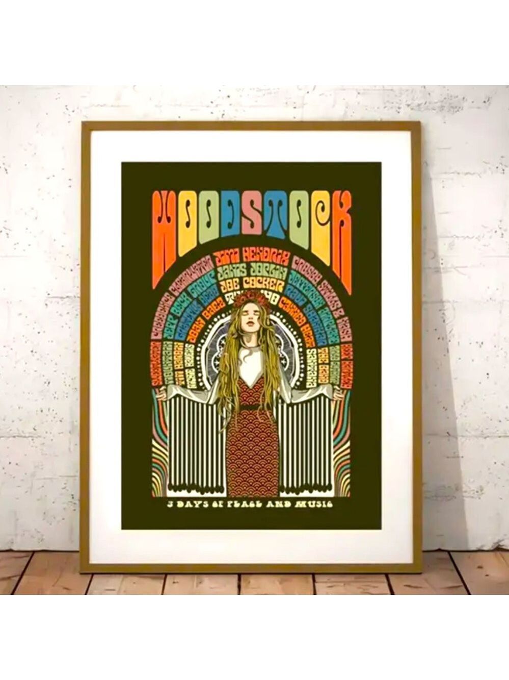 Woodstock Vibes: Retro Canvas Print Wall Art
